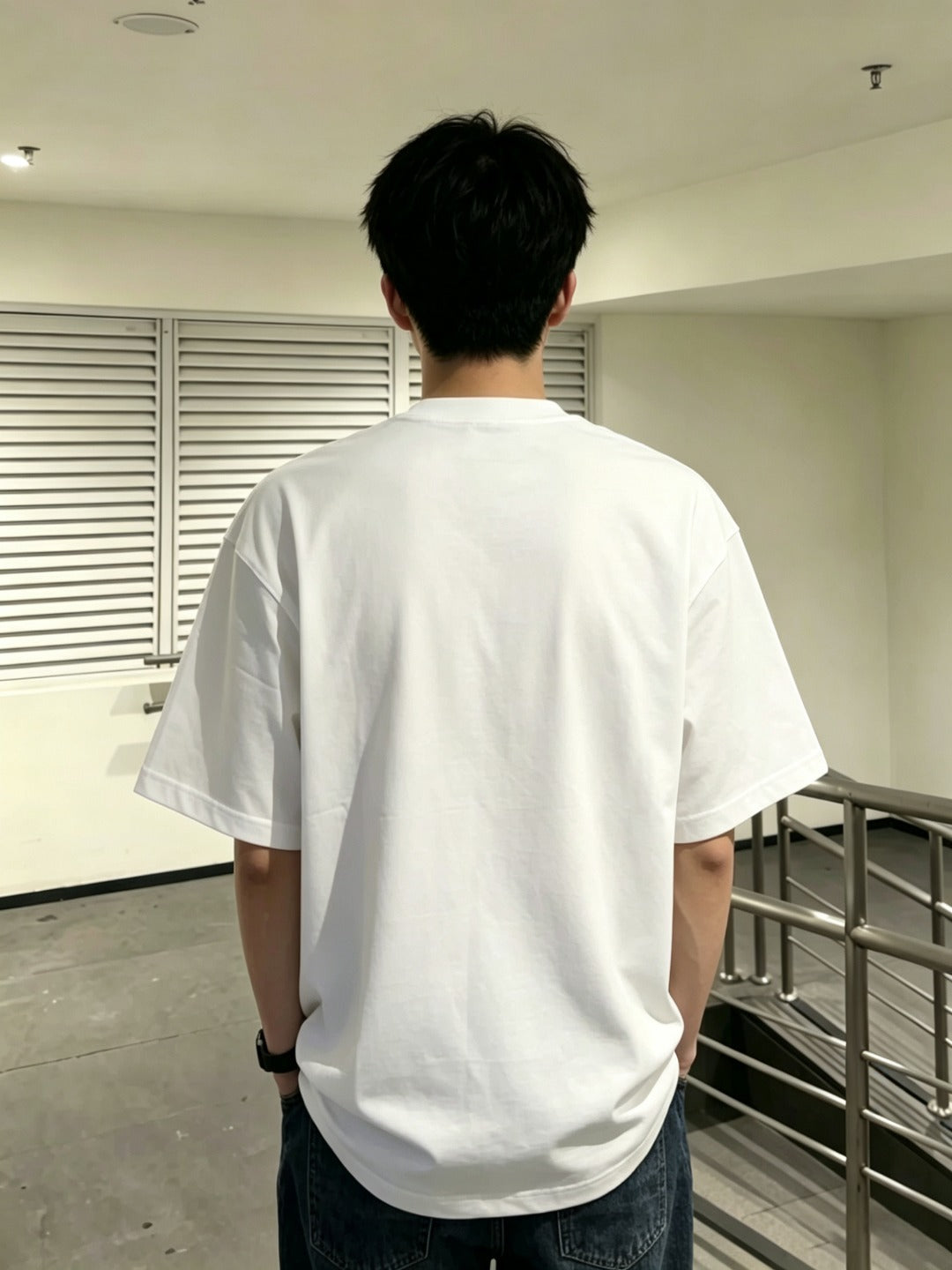 몽클 블루레드로고 반팔 908371