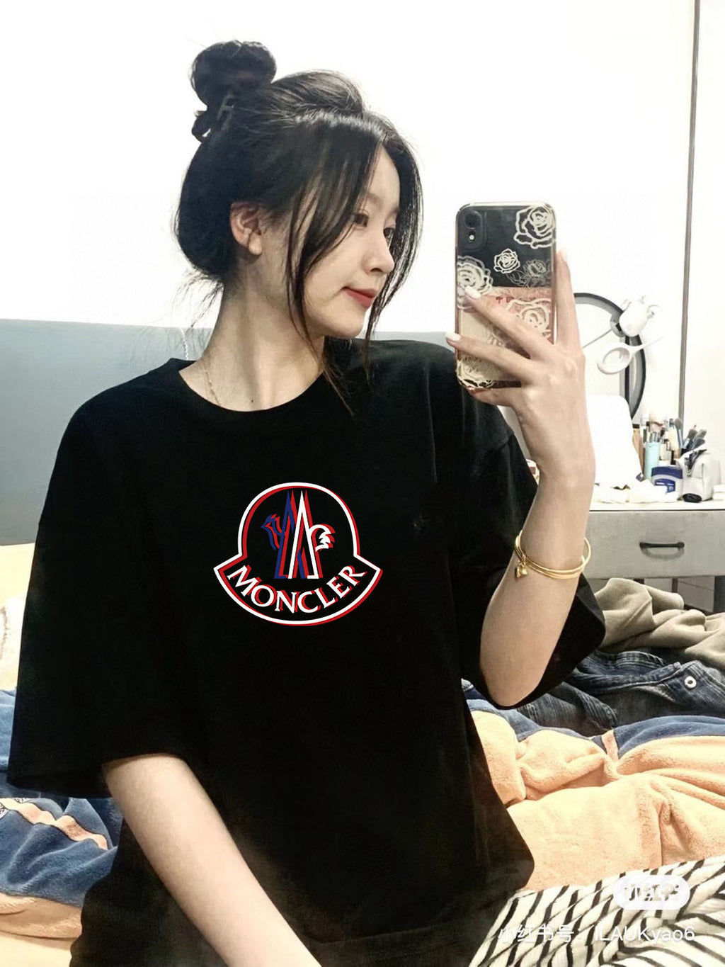 몽클 기본로고 반팔 902391